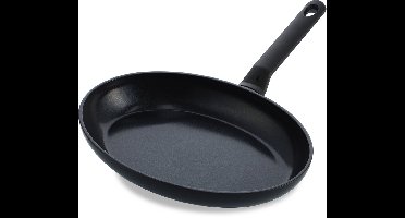 BK Easy Basic Keramische Antiaanbaklaag Vispan Ø32cm - PFAS-vrij - inductie vispan - ovenbestendig tot 160 graden - Vaatwasserbestendig - Zonder deksel - Koudgrepen - Zwart