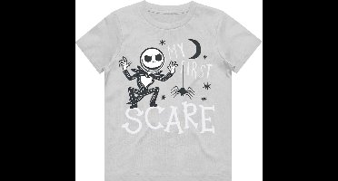 Disney The Nightmare Before Christmas - First Scare Kinder T-shirt - Kids tm 6 jaar - Grijs