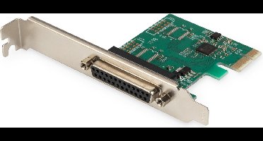 Digitus 1 poort Parallelle interfacekaart PCIe