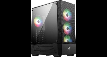 MSI MAG Forge 112R - PC Case - Behuizing - Compatibel voor ATX, micro ATX, Mini-ITX - Gehard glas - Zwart