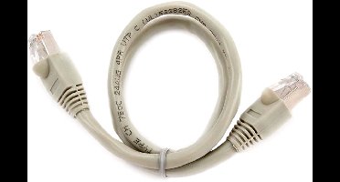 CablExpert PP6-0.5M - Netwerkkabel, FTP Cat6, grijs