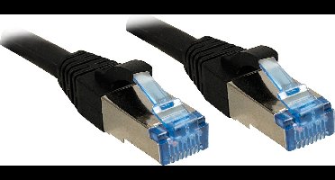 LINDY 47180 RJ45 Netwerkkabel, patchkabel CAT 6A S/FTP 3.00 m Zwart 1 stuk(s)
