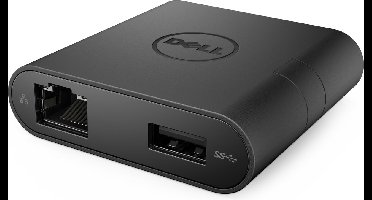 DELL DA200 Bedraad USB 3.2 Gen 1 (3.1 Gen 1) Type-C Zwart