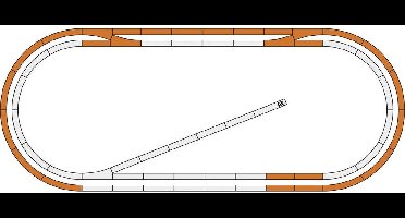 Roco GeoLine H0 Uitbreidingsset voor digitale startsets - Dubbelspoor - 51250