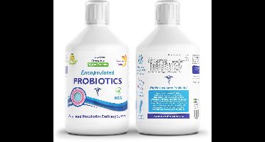 Swedish Nutra Vloeibaar Probiotica supplement - Darmflora ondersteuning - Darmgezondheid - Lactose - intolerantie ondersteuning-Opgeblazen gevoel verminderen-Gewichtsbeheersing-Vegan-Glutenvrij-Detox en darmreiniging- 500 ml
