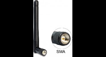 WLAN WiFi 5 2.4/5 GHz antenne - omnidirectioneel - SMA (m) - 2 dBi / zwart