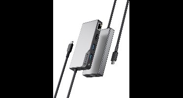 Alogic USB-C Fusion MAX 6-in-1 Hub Space Grey