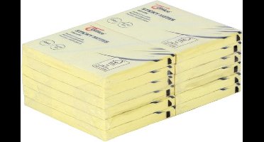 Memoblok office zelfklevend 76x102mm 100v geel