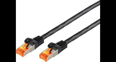 S/FTP CAT6a 10 Gigabit outdoor netwerkkabel met PE mantel / zwart - 5 meter