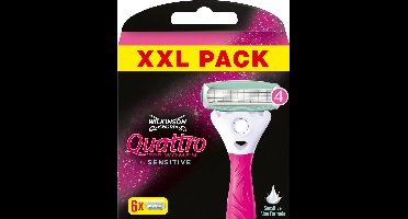 Wilkinson - Quattro For Women Sensitive Met Aloe Vera - 6 Stuk(s)