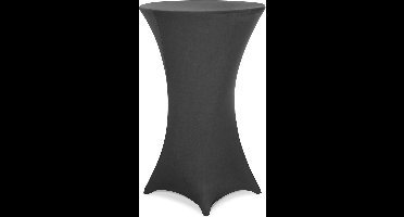 Statafelrok Tafelkleed Stretch 30°C Wasbaar Ø 60 cm Antraciet