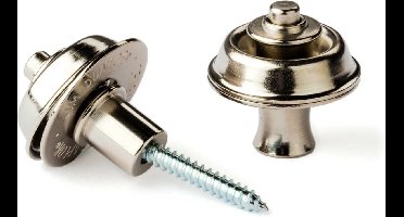 Dunlop Straplok Flush Mount nikkel  - Accessoire voor gitaren