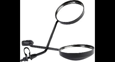 Mirage set spiegels rond groot zwart