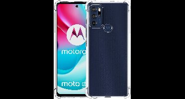 Hoesje geschikt voor Motorola Moto G60 / G60s - Anti Shock Proof Siliconen Back Cover Case Hoes Transparant