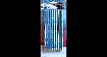 Disney kleurpotloden Frozen 24,5 cm hout - 10 stuks
