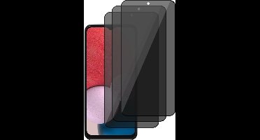 Privacy Screenprotector geschikt voor Samsung Galaxy A13 4G - Volledig Dekkende Gehard Glas Tempered Glass - 3 Stuks