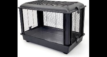 PetTastic® - Hamsterkooi - Cavia kooi - Rattenkooi - Knaagdieren - Zwart - Groot - Transparant - Accessoires - Sinterklaas - Pakjesavond - Black Friday