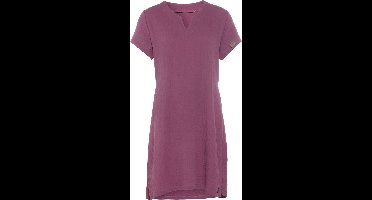 Knit Factory Indy Dames Jurk - Tuniek - Zomerjurk - Strandjurk - Violet - L - 100% Biologisch katoen