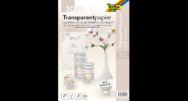 10x Transparant Papier Folia - A4 115g - Wit Transparant - Extra Stevig - Gratis Verzonden