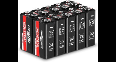 Ansmann Ansmann industriële alkaline batterijen - 10 x 9 V blokbatterijen 6LR61