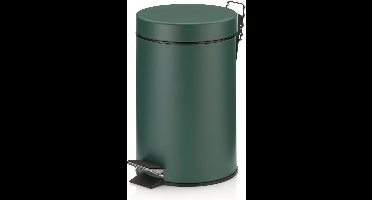 Monaco Pedaal Afvalemmer - 3 l - Donker Groen - Kela