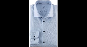 OLYMP 24/7 No. 6 Six super slim fit overhemd - lichtblauw - Strijkvriendelijk - Boordmaat: 44