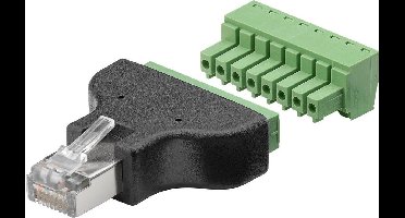 RJ45 (m) schroef connector voor U/UTP / F/UTP / S/FTP CAT5e / CAT6 netwerkkabel - per stuk