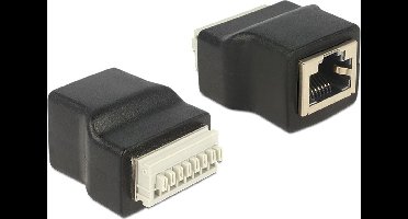 RJ45 druk connector voor U/UTP CAT5e / CAT6 netwerkkabel - per stuk