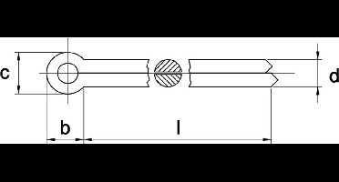 Splitpen Din94 5X36Mm Elvz - 250 stuks