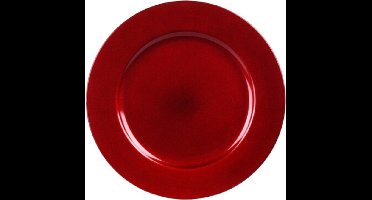 Kaarsenplateau- rood - kaarsenbord - plateau - per 2 stuks