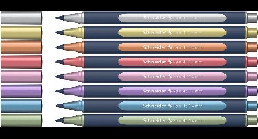 Schneider rollerball metallic - Paint-It 050 - lijnbreedte 0.4mm - 8 stuks - S-ML05011502
