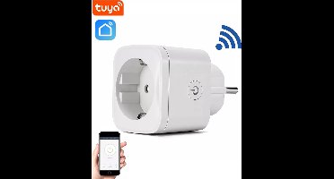 Denver Slimme Stekker met Energiemeter - Randaarde - Tijdschakelaar - Smart plug - TUYA - Werkt met Amazon Alexa en Google Home - WiFi - Voor iOS en Android - SHP102