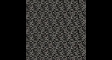 Dutch Wallcoverings - Grace 3D stitched cube black - vliesbehang - 10m x 53cm - GR322309