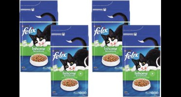 4x Felix Sensations Droog Inhome - Kattenvoer - 4kg