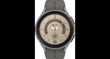 Samsung Galaxy Watch5 Pro - LTE/4G Smartwatch heren en dames - 45 mm - Titanium