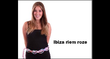 Ibiza riem luxe roze -  festival thema feest party fun