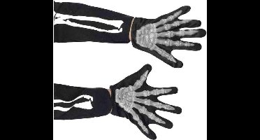 Smiffys Skelet/geraamte handschoenen - kinderen - Halloween - skeletten accessoires