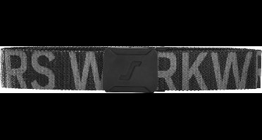 Snickers 9004 Riem met logo - Zwart/Staal Grijs - One size