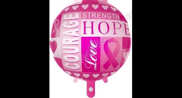 Folie ballon  love-hope-strength-courage