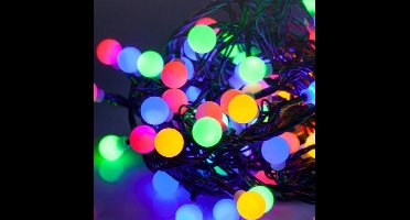 LED kerstverlichting - Gekleurde bolletjes - 100 stuks - 10 meter - koppelbaar