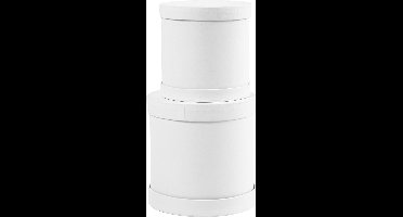 Creotime Set Trommeldozen Karton 11-13 Cm Wit 2 Stuks