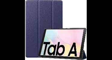 Samsung Galaxy Tab A7 (2020) Bookcase hoesje - Just in Case - Effen Donkerblauw - Kunstleer