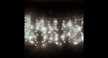 Led gordijn kerst - 10 meter - 65 strings - koud wit - 650 leds - Koppelbaar