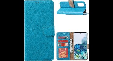 Hoesje Geschikt Voor Samsung Galaxy S20 FE Hoesje Geschikt Voor Samsung Galaxy S20 FE Bookcase / Wallet case - Blauw