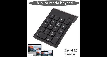 Ntech USB Mini Numeriek Bluetooth Toetsenbord voor Hoes Geschikt voor Macbook / Laptop / PC