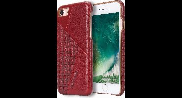 LichtBruin hoesje van Pierre Cardin - Backcover - Stijlvol - Leer - iPhone 7-8 - Luxe cover