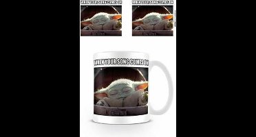 Star Wars The Mandalorian When Your Song Comes On Mok / ca 325 ml / kerst cadeau / H ca. 10 cm / kado /