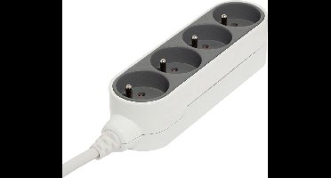 Chacon  grijs wit designmultistekkerdoos, 4 x 16 A – 1,5 m