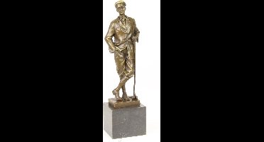 Bronzen beeldje - Golfer - Sport - 31,8 cm hoog