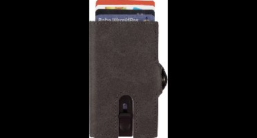 Silvergear - Pasjeshouder Portemonnee - Pu Leer - Zonder rits - Mannen en Vrouwen - Creditcardhouder - Grijs